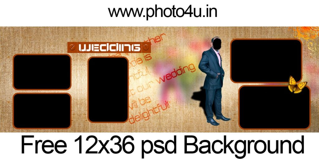 02 wedding album design 2020 12x36 psd background Download