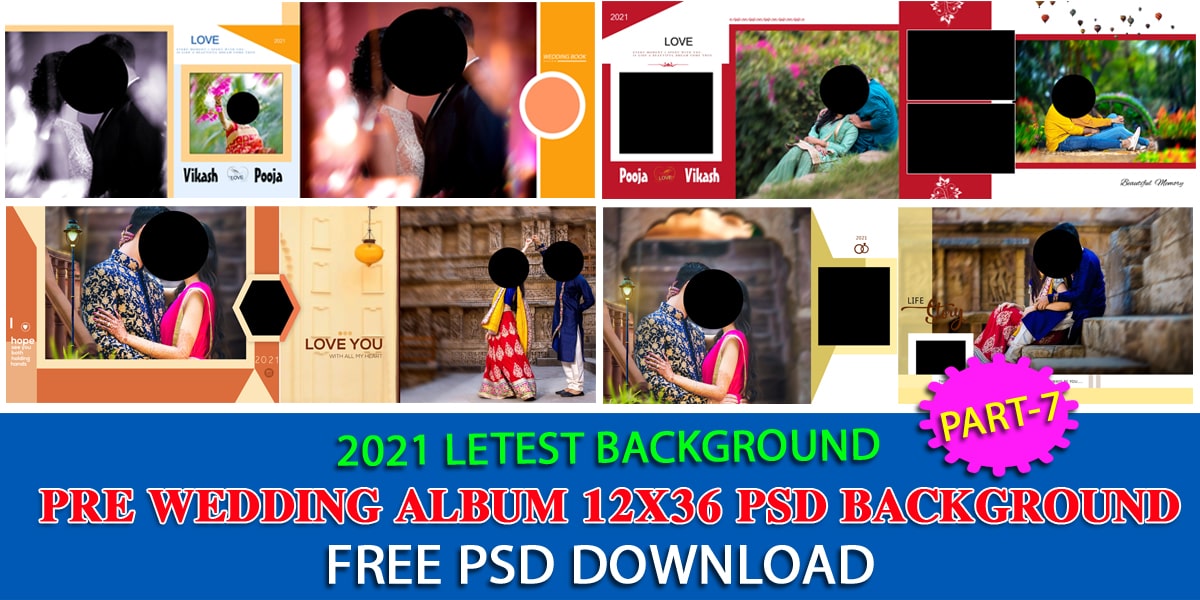 2021 pre wedding album design 12x36 psd files free download »