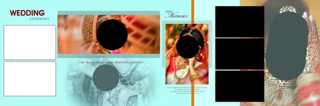 01 wedding album template Vidhi Page 12x36 Psd