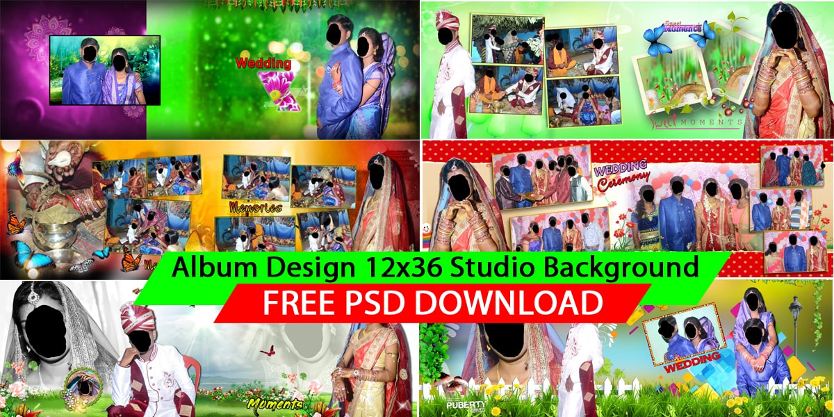 Free wedding album 12x18 templates 2021 collection Download