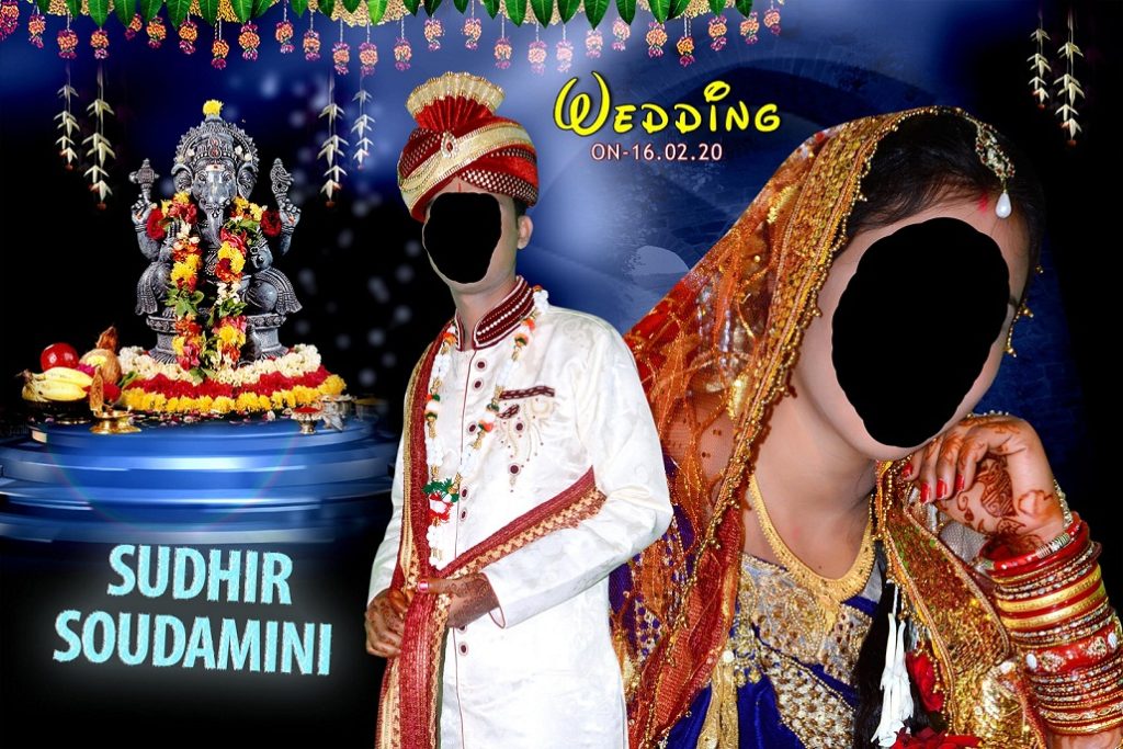 01 Indian wedding album design PSD Template 12x36